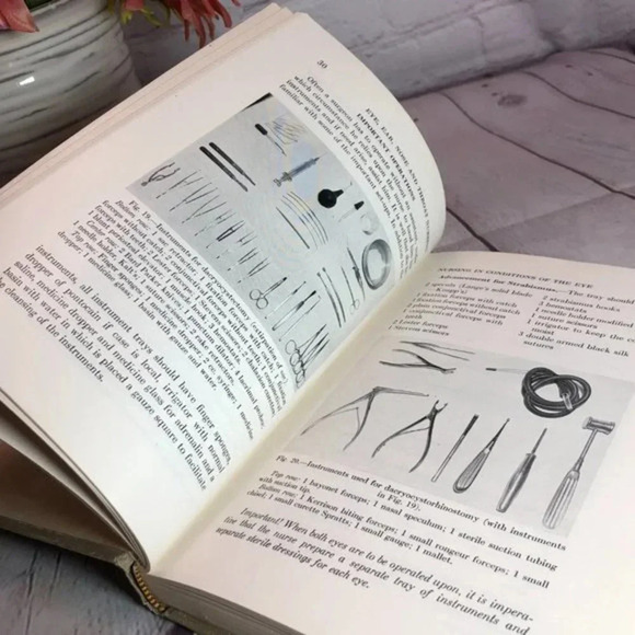 VINTAGE 1948 NURSING DISEASES OF THE EYE, EAR, NOSE AND THROAT textbook - Picture 9 of 10